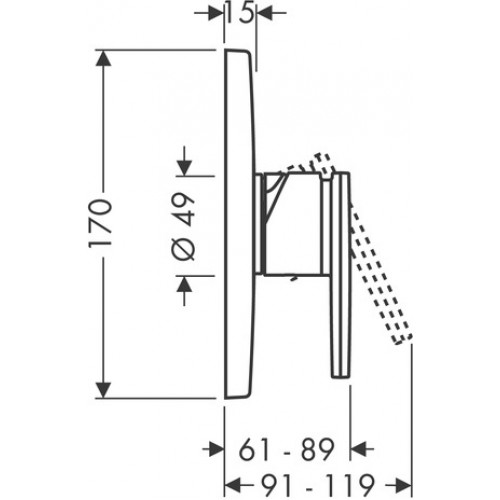 Hansgrohe 39655000 + 01800180